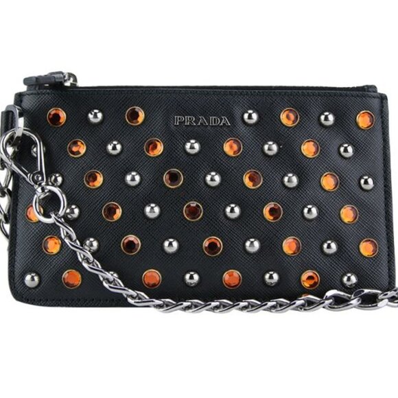 Prada Crystal Studded Wristlet - Picture 1 of 11